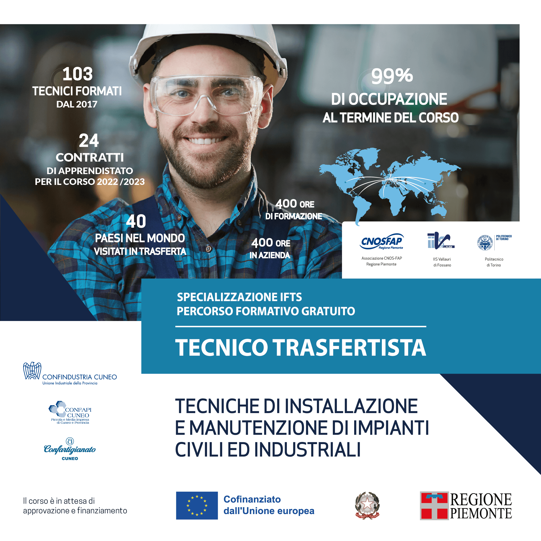 IFTS Corso per tecnico trasfertista gratuito Bra